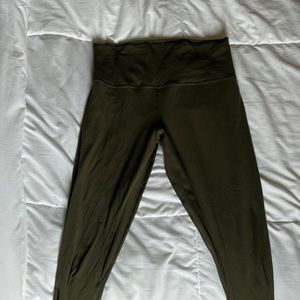Lululemon size 10 Align Leggings 28 Olive green
